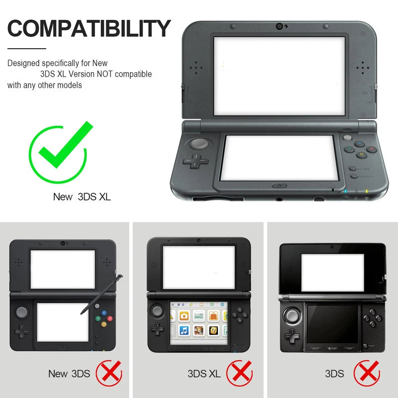 Skin Case For NEW 3DSXL Matte Hard Protective Shell Cover For NEW 3DS XL LL Game Console w/ Stylus Pen Game Accessories