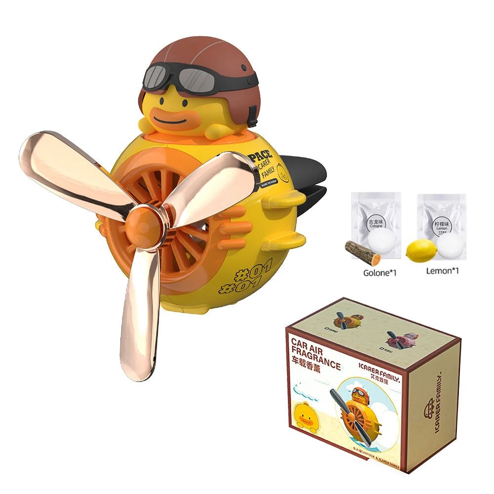 Cool Bear Pilot Car Air Freshener Rotating Propeller Air Outlet Perfume Fragrance Flavoring 자동차 공기 청정기 Accessories 방향제 차량용