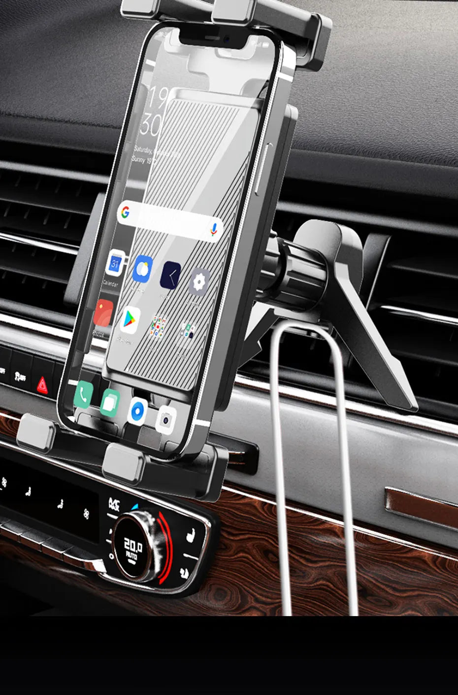 BLALION Car Air Conditioning Port Air Vents Tablet Holder 7-12.9 Inch Folding Screen Cell Phone Holder Universal Car Bracket