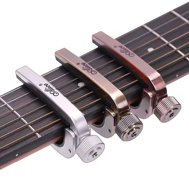 Alice Guitar Capo Adjustable Roller Metal Perfect Quick Change Tune for Electric Acoustic Guitar, Bass, Violin, and Ukulele