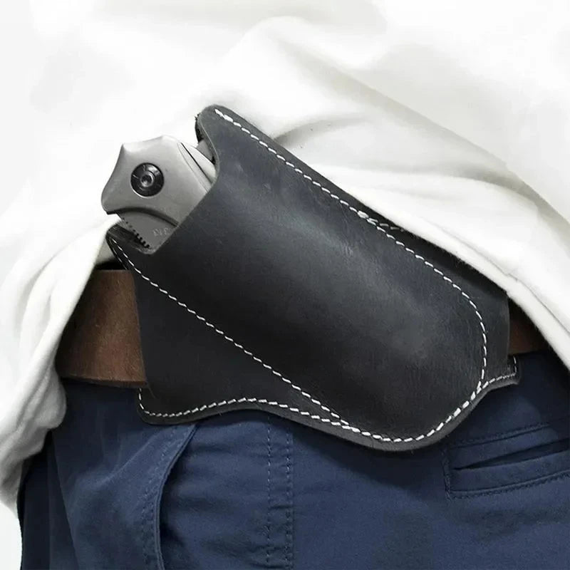 1pcs Plastic Anti-scratch Storage Sheath Folding Flick Knife Waist Belt Clip Holder Pocket Knives Pack Tools for Camping