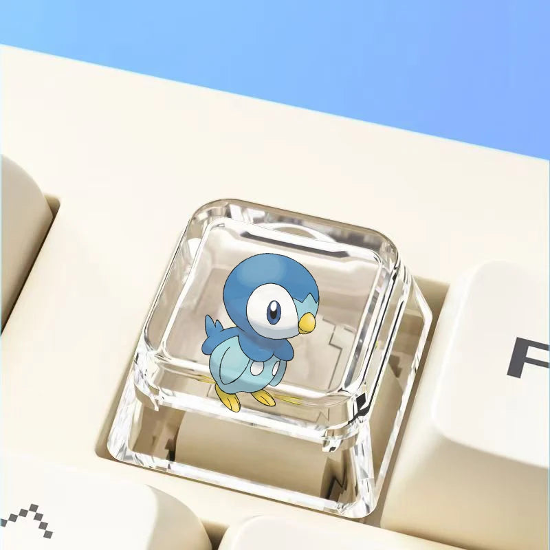 Cross mechanical keyboard personalized anime keycap single Charmeleon Blastoise Eevee transparent cartoon keycap