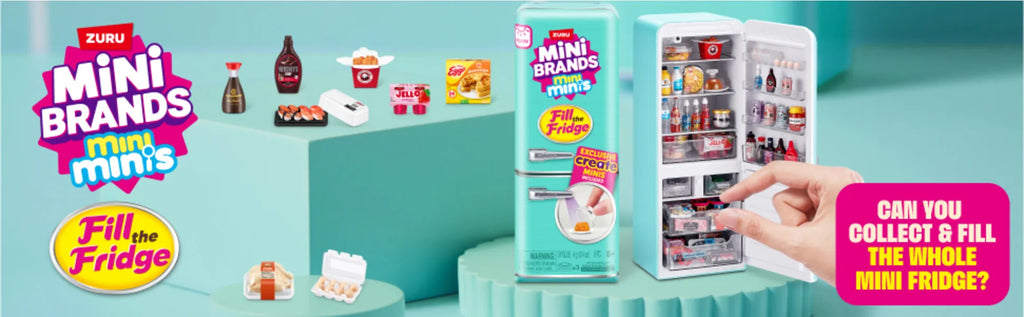 Mini Brands Fridge Mystery Ball Capsule Blind Box Set Play Kitchen Miniature Refrigerator Toys Cute Ornament Kids Birthday Gifts