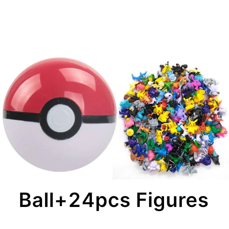 Pokémon Toys 7Cm Elf Ball 2-3cm Anime Action PokeBall Figures Monster Toy Model Dolls Children Christmas Gift