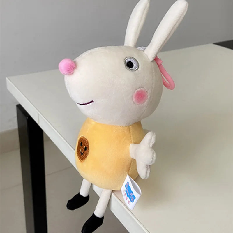 Genuine Peppa Pig Plush Pig Kids Toys 19CM Pet Dinosaur Teddy Bear Soft Stuffed Anime Figure Doll Children's Birthday Gifts