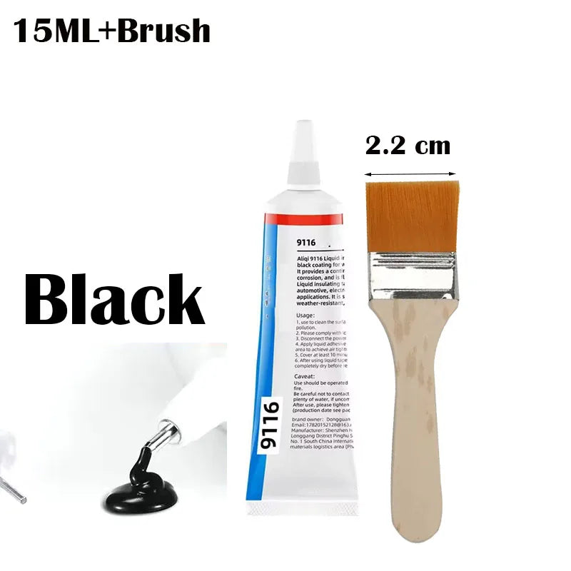 Liquid Waterproof Electrical Tape Epoxy Resin Black Glue Quick Drying Sealant For Wires And Cables Home Use Fix Line Glue