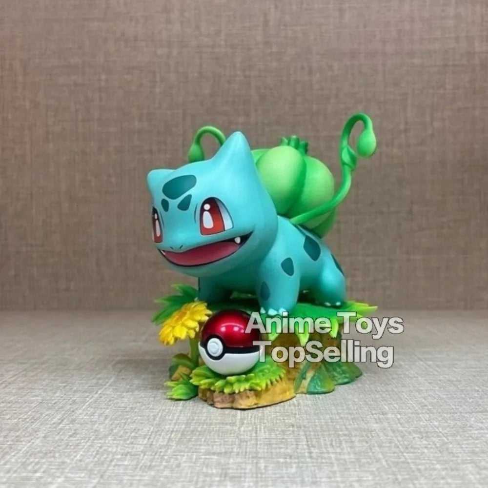 10cm/3.94in Anime Pokemon Figure Bulbasaur Action Figures Pvc Collection Model Toys for Gifts