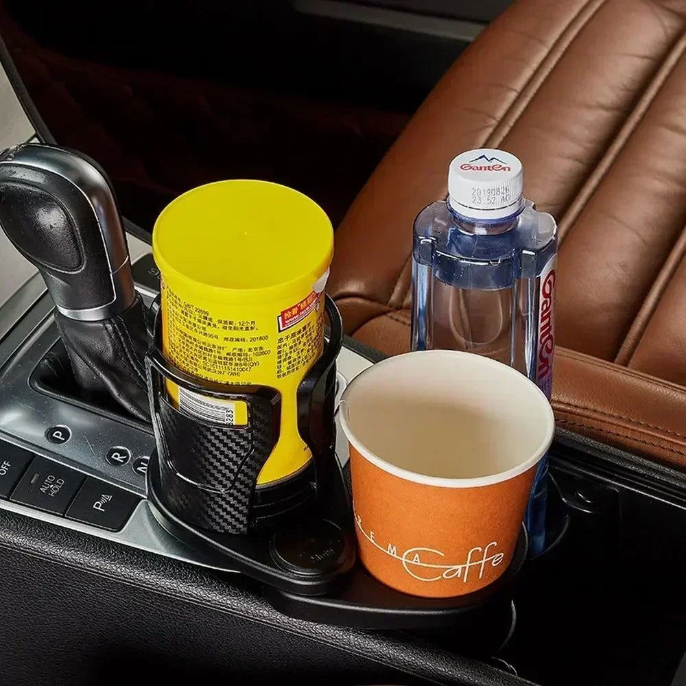 2026 Car Cup Holder Multifunction Adjustable Dual Cup Holder Expander Adapter Car Cup Mount Mobile Phone Holder