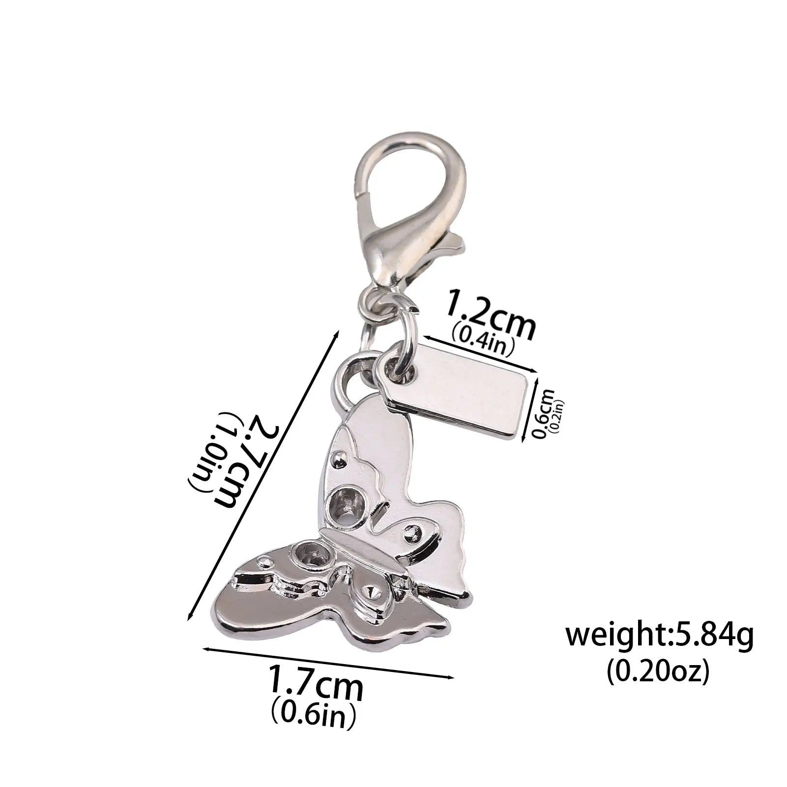Luxury Highend Cherry Butterfly Four-leaf Clover Love Bear Mouse Keychain Ladies Y2K Bag Pendant Car Accessories Gift Decoration