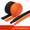 Heat Shrink Braided Cable Sleeve 6~100mm Insulation Flam Retardant Wire Wrap Sheath Protection PET Auto Line Organizer