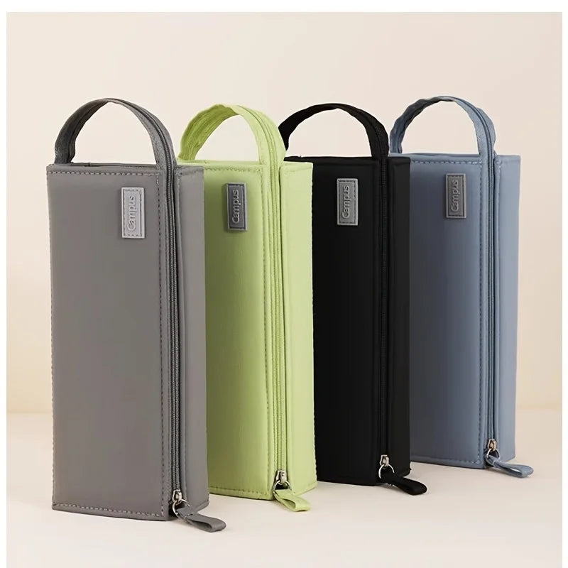 Mega Pencil Case! 20+ Slots & Mesh Pockets. Rigid Non-Bend + 90° Zipper. All-in-One for School/Travel