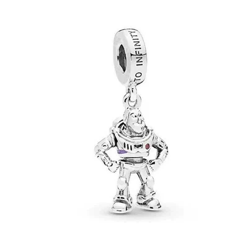 Disney Toy Story Monsters, Inc.Charm Beads Pendant Fit Original Snake Silver Bracelet Necklace Beads For Diy Jewelry Women Gift