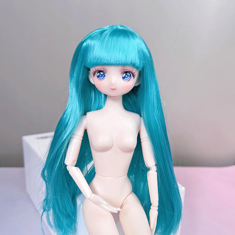 30cm Anime Style Doll Toys 1/6 Toy 11 Joints Movable Wither Skin Doll Girls Diy Dress Up Toys Gifts