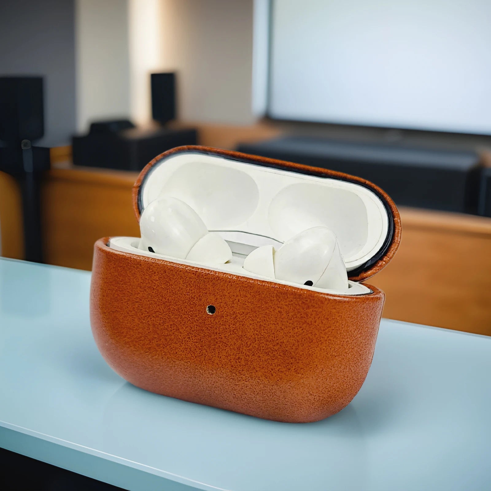 Leather protective case For AirPods Pro3 headphone case, AirPods pro/pro2/4/3/2 full cover headphone case