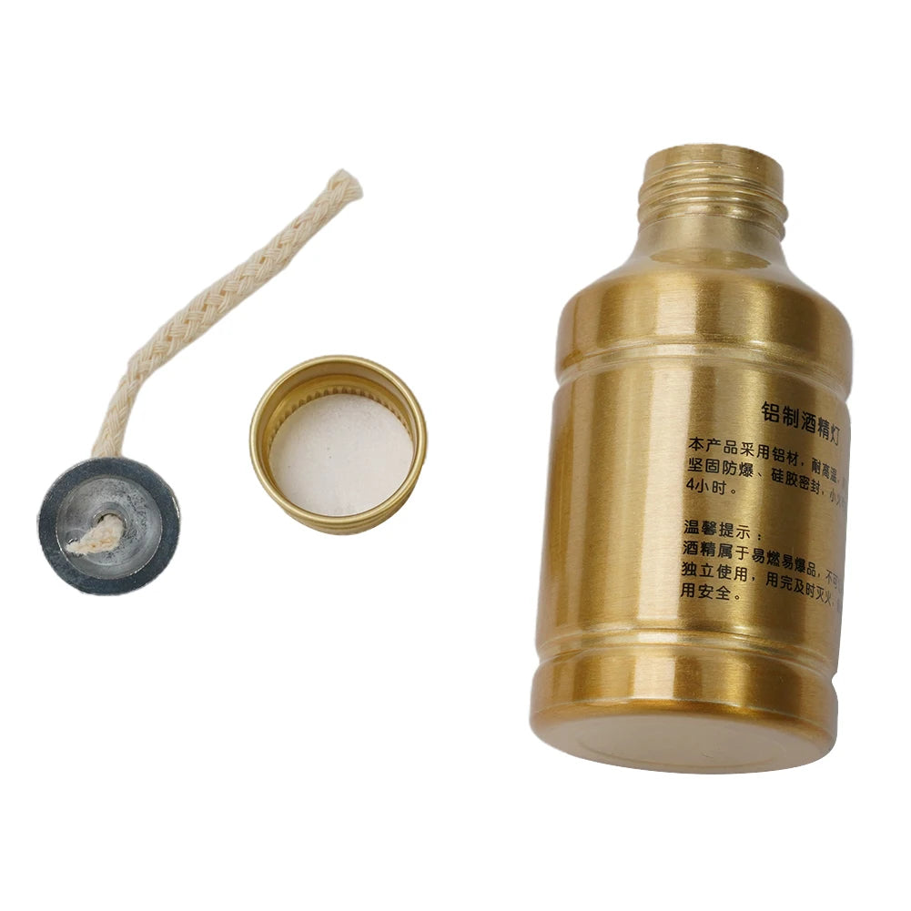 100ML Stoves Alcohol Lamp Portable Aluminum Alloy Lamp Alcohol Liquid Stove For Outdoor Survival Camping Laborotary Teaching