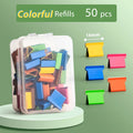 Mini Traceless Reusable Hand Clamp Push Stapler Paper Book File Office School Student Binder Binding Tools Supplies Accessories