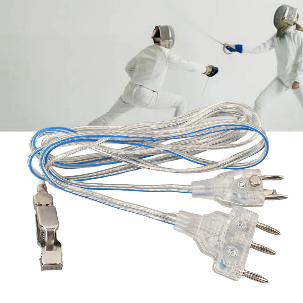 Fencing Devices Cord Fencing Saber Foil Epee Body Cord Stainless Steel Plastic Transparent Fencing Head Wire For Competitions