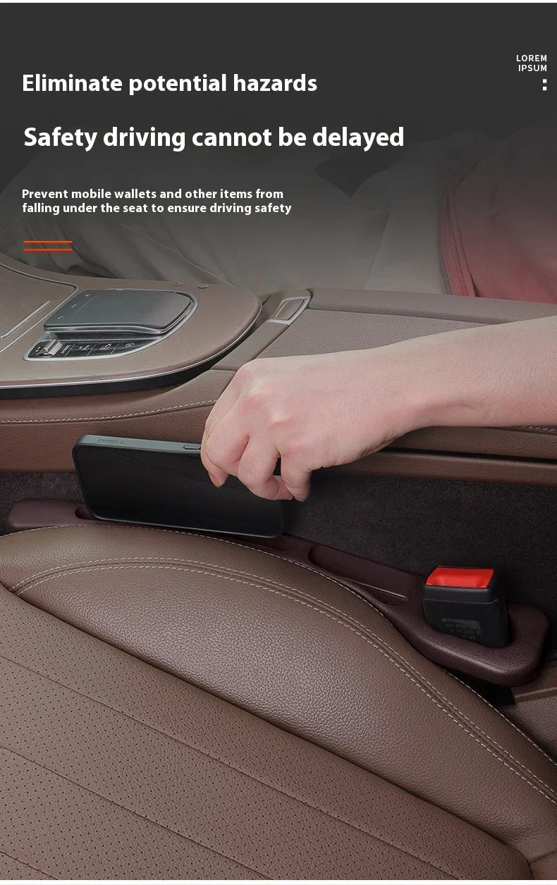 1 Pair of Car Seat Gap Plug Strips Seat Edge Protection Plug Strips and =Seat Anti-leak Plug Strips Have A Comfortable Hand Feel