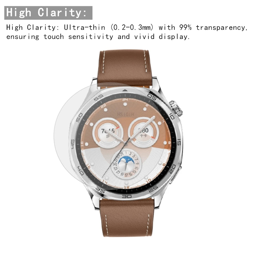 5Pcs 10Pcs Smart Watch Hydrogel Film For Universal Round Watch Diameter 33 34 35 36 37 38 39 40 41 42 43 25 -46 MM Soft Tpu Film