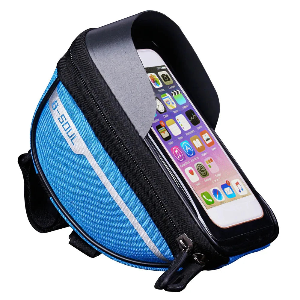 Mountain Bicycle Bag Touch Screen Cycling Handlebar Phone Holder Bag Bike Bags Bicycle Phone Storage Bags Cycling Accessories