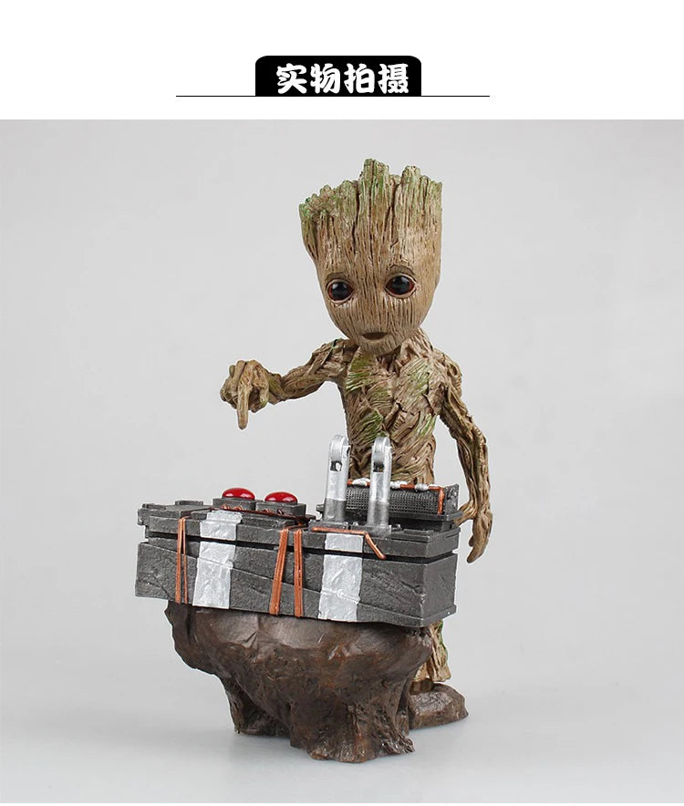 Marvel Guardians Of The Galaxy Groot Statue Model Avengers Cute Baby Tree Man Pvc Anime Action Figure Toys Collection Kids Gift
