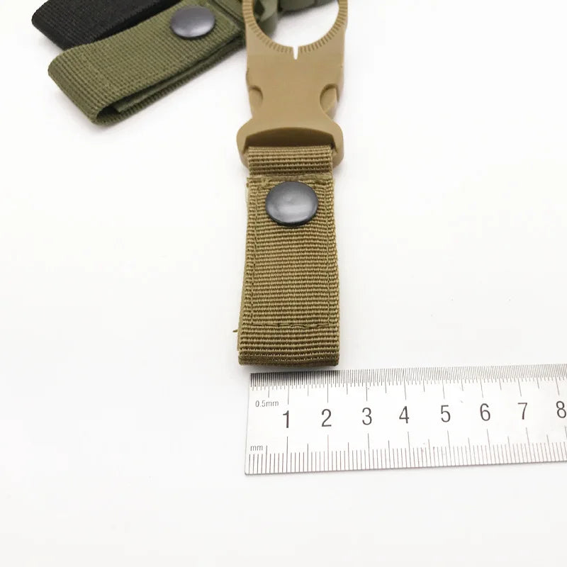 Webbing Buckle Hook Water Bottle Holder Clip Outdoor Nylon EDC Climb Carabiner Belt Backpack Hanger Camp Carabiner Belt Clip