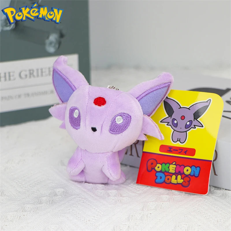 Pokemon Eevee Umbreon Sylveon Espeon Vaporeon Plush Toys Keychain Gengar Duskull Haunter Flareon Stuffed Peluche Doll Gifts Kids