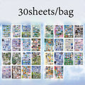 2Style 30 pieces/bag Time Reshaping Cut Film Coil Sticker Book Handbook Material Sticker DIY Photo Frame Scrapbook Notebook Cup