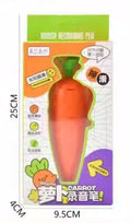 New Hot Sale Cute Carrot Voice Recorder Toy Ballpoint Pen 2 in 1 Multifunctional Writing Tool