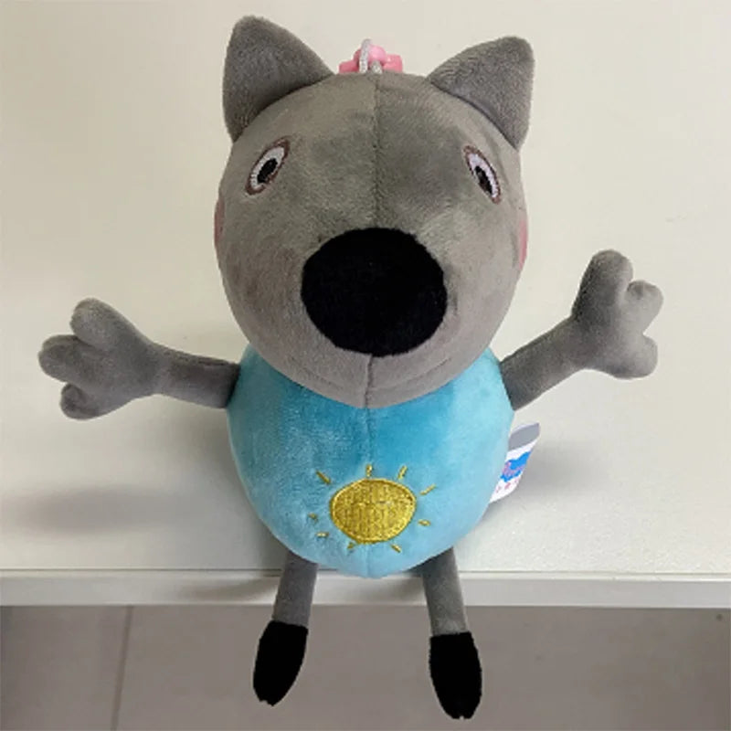 Genuine Peppa Pig Plush Pig Kids Toys 19CM Pet Dinosaur Teddy Bear Soft Stuffed Anime Figure Doll Children's Birthday Gifts