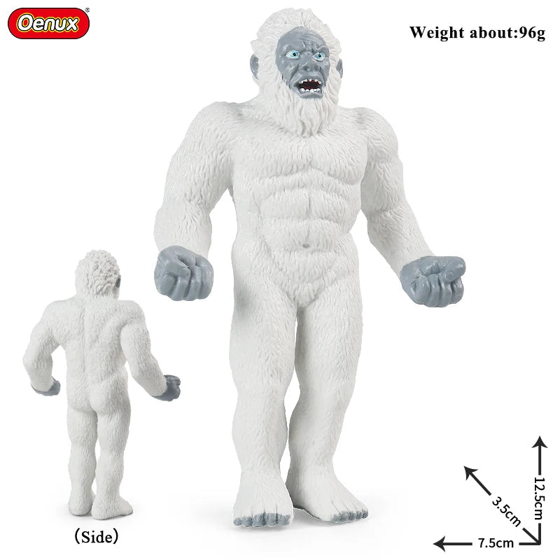 Oenux Original Savage Dinosaurs Myth Dragon Animals Model Fire Bull Octopus Monster Crab Action Figures Kids Collection Toy Gift