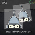 Bender-Face-Futurama's Sticker Cartoon Vinyl for Cars Trucks Laptops