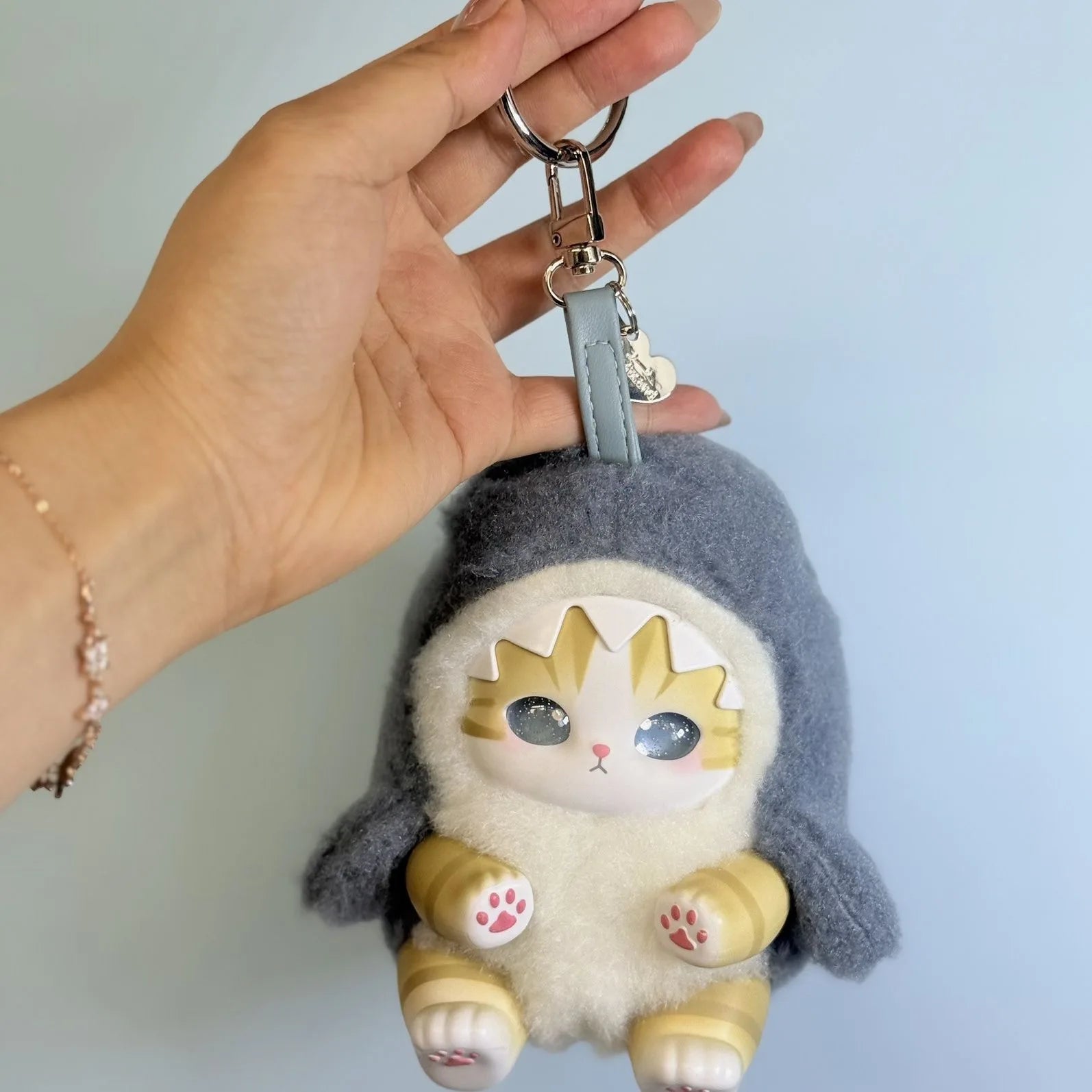 new Mofusand Vinyl Series Toys Shark Cat Surprised Box Toy Ornaments For Kids birthday girl Gift Pendant replica