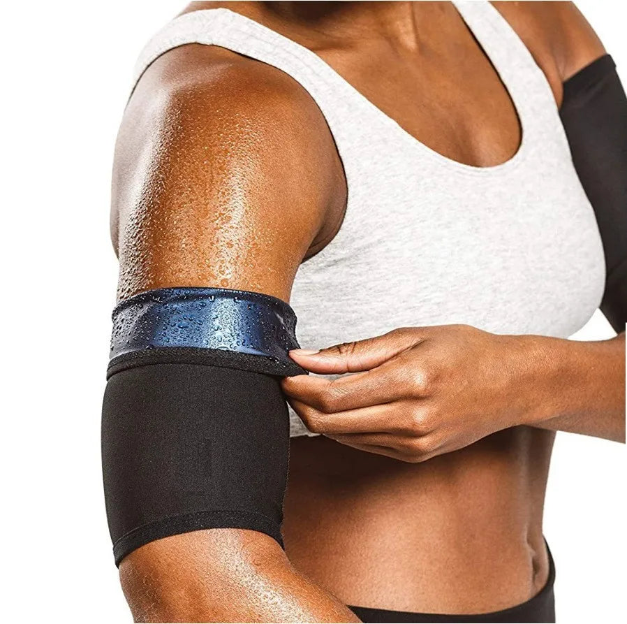 1Pair Arm Slimming ShaperS Compression Wrap Sport Sauna Sweat Bands for Weight Loss Women Workout Fitness Arm Trimmer Strap