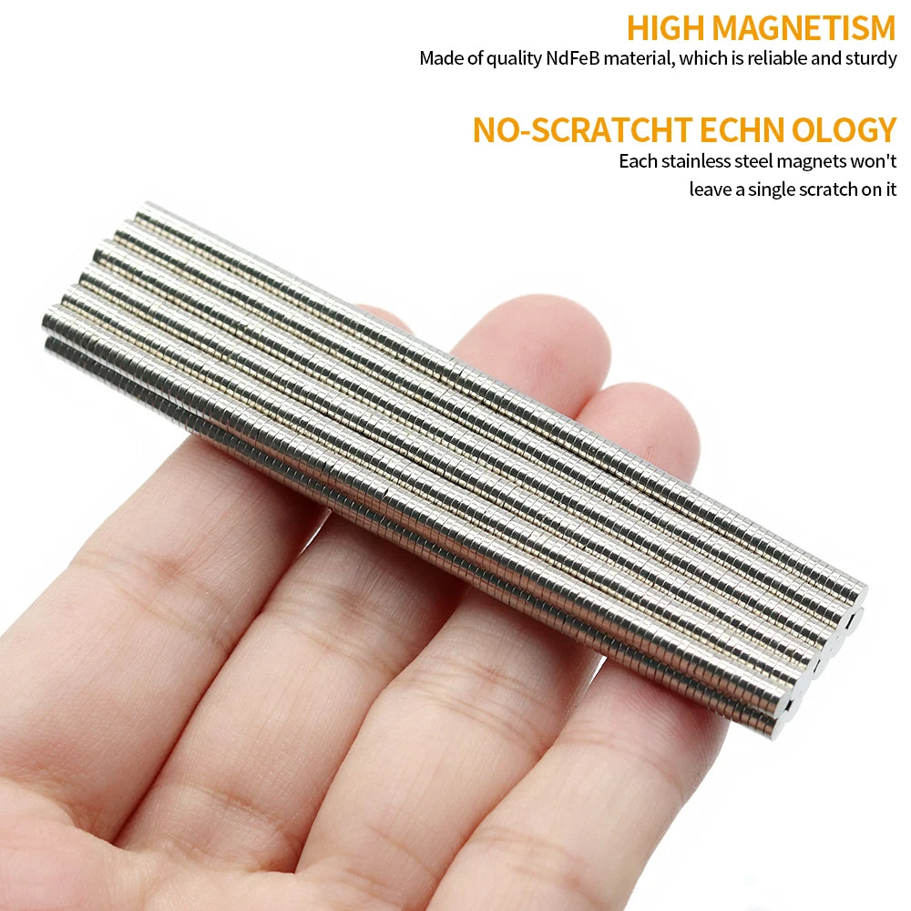 3x1mm Round Super Strong Neodymium Magnet N35 Powerful Magnetic NdfeB Permanent Refrigerator Magnet imanes DIY
