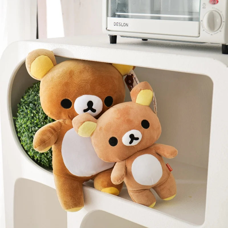 Anime Rilakkuma Cartoon Plush Doll Soft Bear Toys Kawaii Room Decor Teddy Bear Plushies Cute Couple Bear Xmas Gifts For Girls