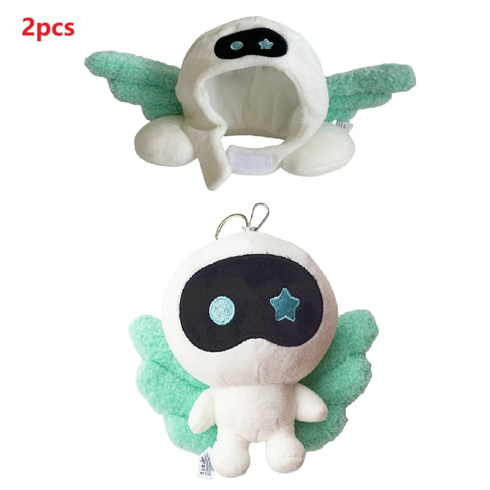 Korea Wootteo Plush Toy Kawaii Stuffed Doll for Backpack Pendant Wave New JIN Design Astronaut Wings Keychain Fans Support Gift