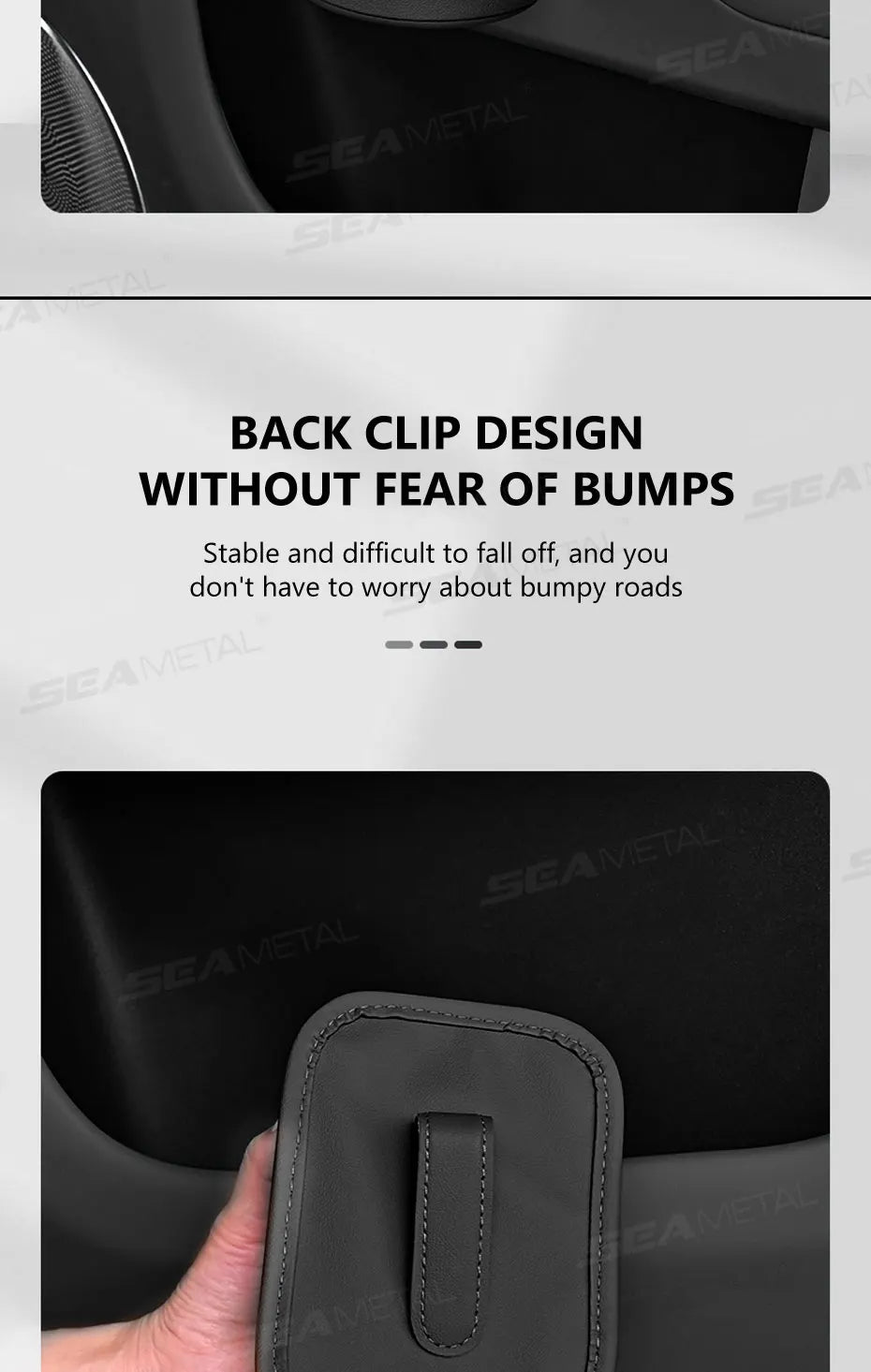 SEAMETAL Universal Car Door Cup Holder Box Back Clip Design Drink Rack Storage Bin Car Seat Back Water Cup Box Organizer Pocket