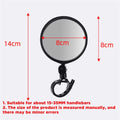 Universal Adjustable Bicycle Rearview Mirror Wide Angle 360° Rotate Handlebar Mount Mirror for MTB Road Bike Cycling Accessories