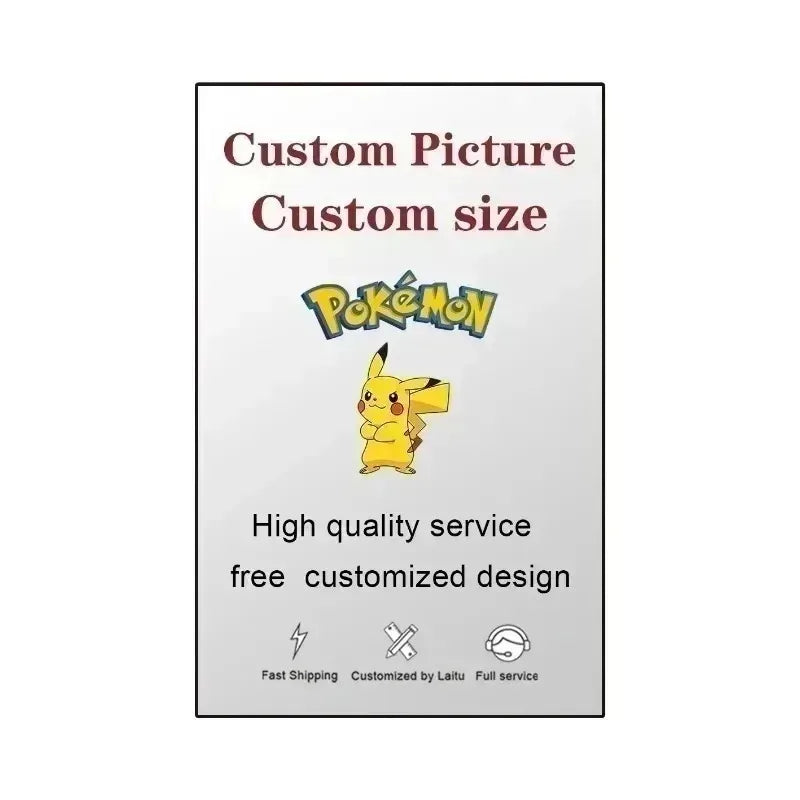 Cartoon Anime Poster Pokemon Pokémon Pikachu Watercolor Art Kids Room Decoration Wall Hanging Painting Kids Gift