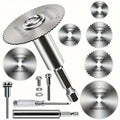 High-Speed Steel Saw Blades 10PCS, 1/4" Hex Shank Universal Fit for Grinders, Metal/Wood/Plastic Cutting Discs, Durable Rotary T