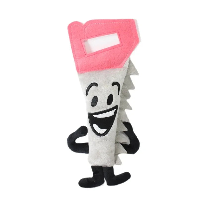 New Arrival BFDI Battle For Dream Island Plush Toy 70 Stuffed Doll Soft Animal X Number Blintz Block Marker Stapler French Fries