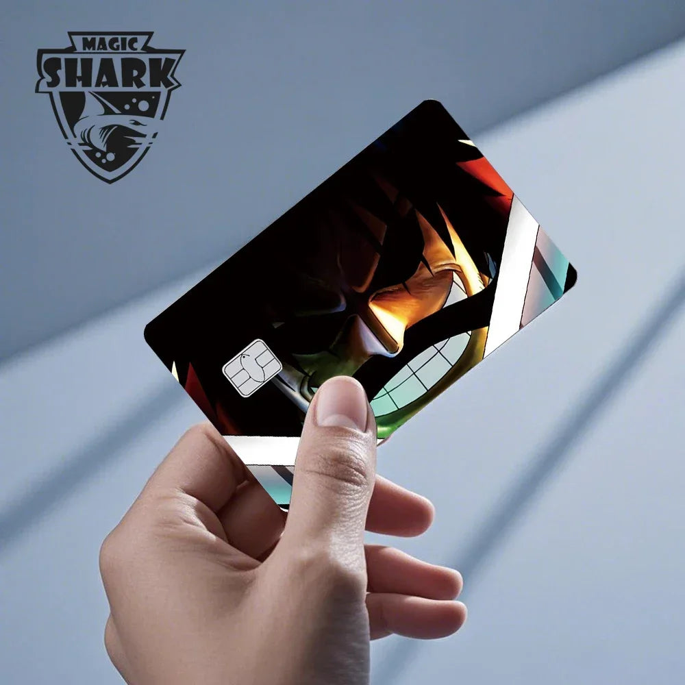Magic Shark Wanted Anime 3M PVC Matte No Fade Skin Cover Sticker for Metro Debit Credit Card