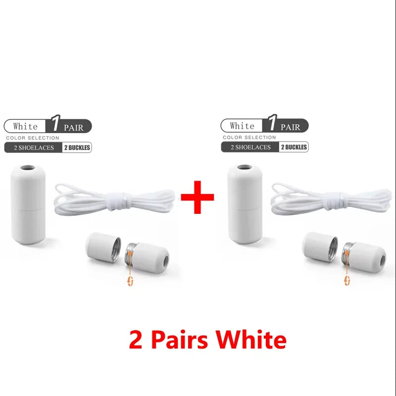 Elastic No Tie Shoelaces Semicircle Shoe Laces for Kids and Adult Sneakers Lazy Shoelace Quick Put on And Take Off Shoe Strings