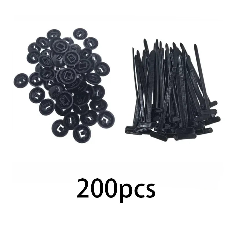 Cable tie buckle fixed through the core nail cable tie buckle mudguard fender inner lining trunk buckle