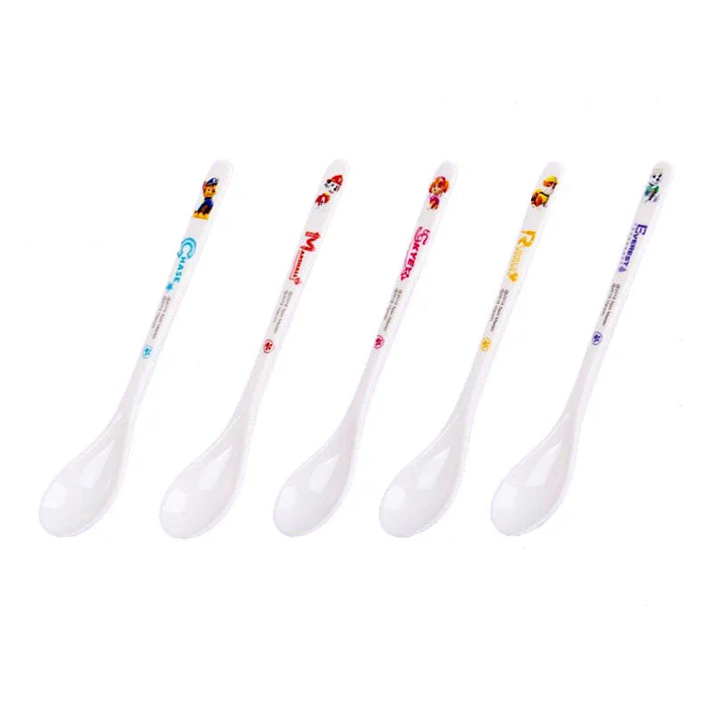 Paw Patrol Anime Figure Cartoon Spoon Cute And Durable Rice Spoon Preschool Complementary Food Tableware Paw Patrol Model Gifts