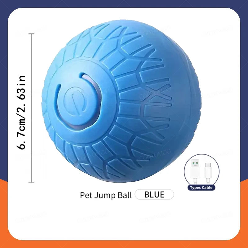 Smart Dog Toy Ball Automatic Interactive Pet Electronic Rolling USB Rechargeable Moving Bouncing for Puppy to Large Dog Chew Toy