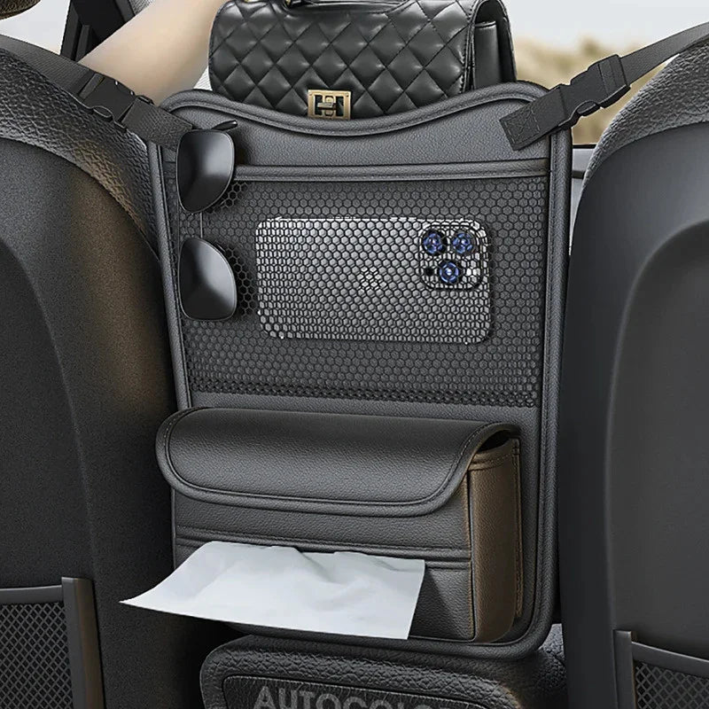 Multifunctional Car Storage Pocket Net between Seats Portable Handbag Holder Organizer - Interior Car Accessories