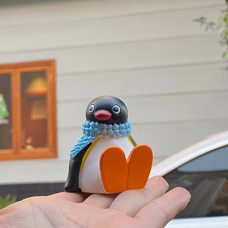 New 1 Piece Window Edge Car Interior Decoration Center Console Accessories 6CM Kawaii Penguin Doll Desktop Ornament