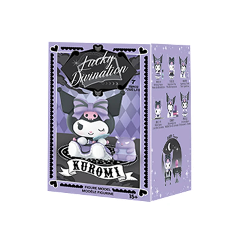 Sanrio Blind Box Cartoon Kuromi Doll Lucky Divination Anime Series Action Figure Model Doll Child Toy Desktop Decor Birthday Gif
